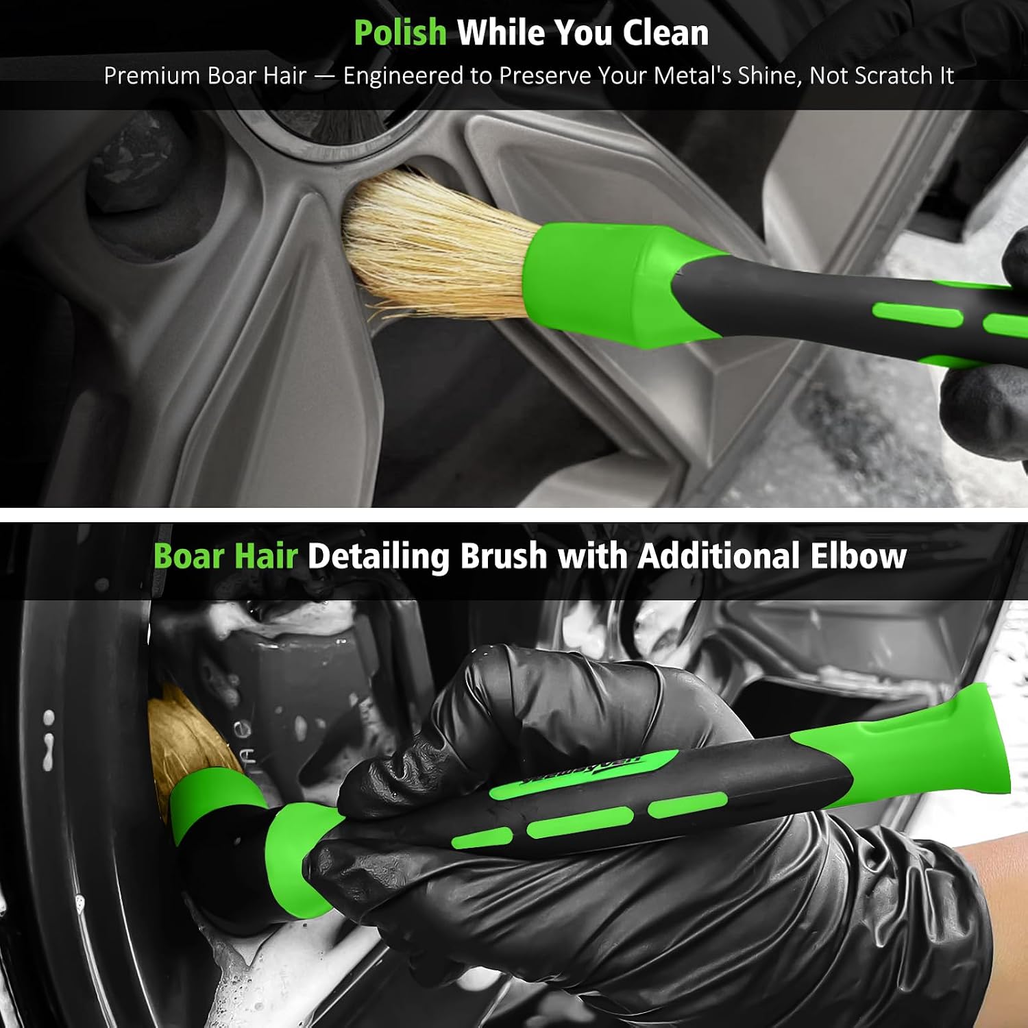 Thumbnail 4 de YeewayVeh 4PCS wheel cleaning kit 360° bendable brush 🧽