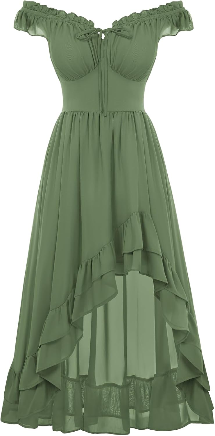 Thumbnail 6 de Scarlet Darkness Chiffon Dress