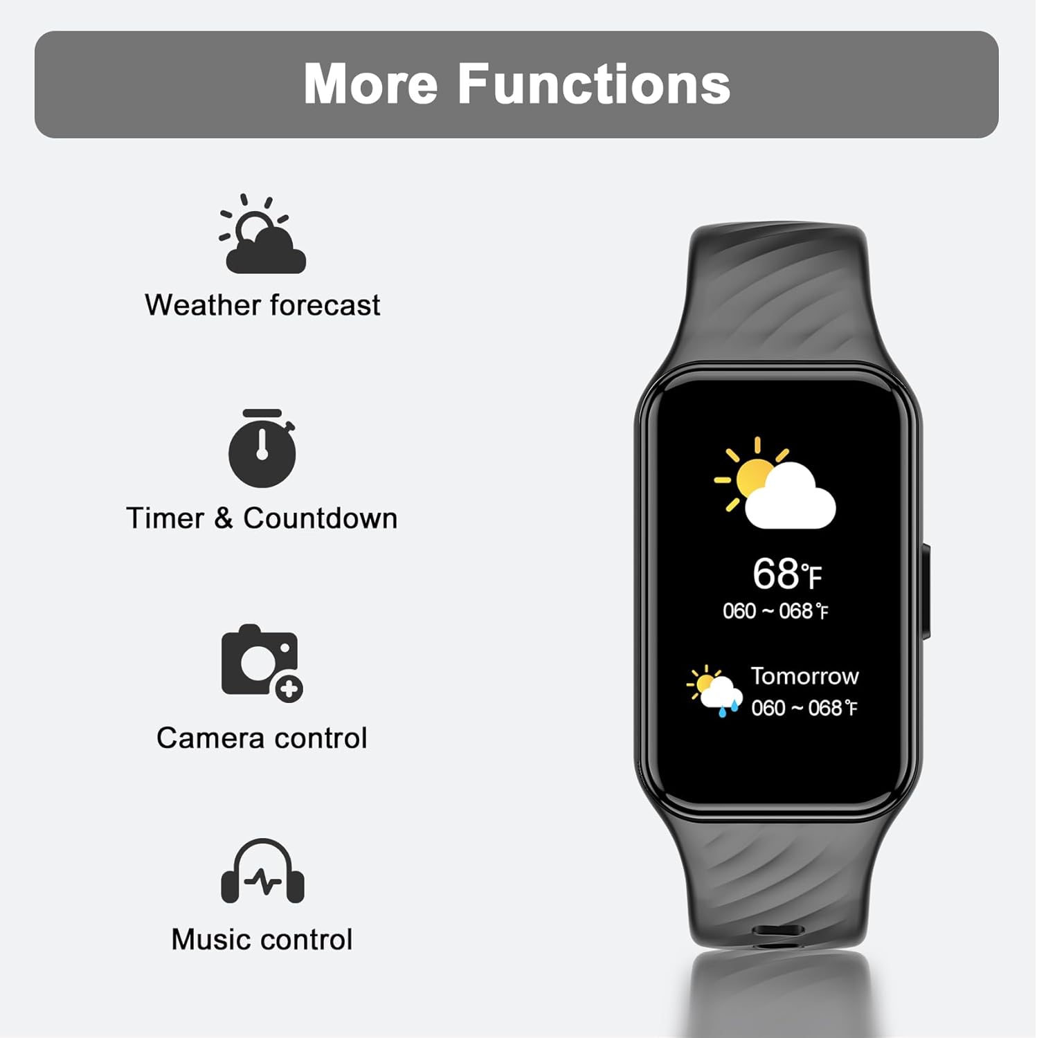 Thumbnail 5 de Blackview Smart Watch for Women and Men: 1.47" TFT Display, 50‑Day Battery, IP68 Waterproof
