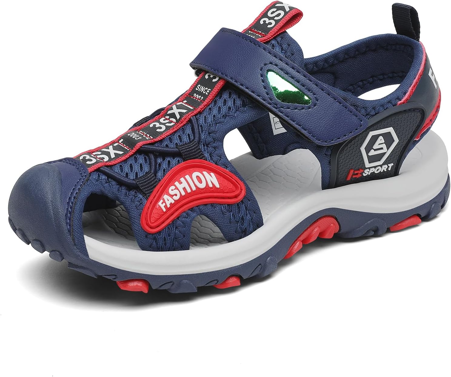 Detalle de Mishansha Sandalen Mädchen Sommer Geschlossene Sandalen – Atmungsaktiv, Leicht + Sicher