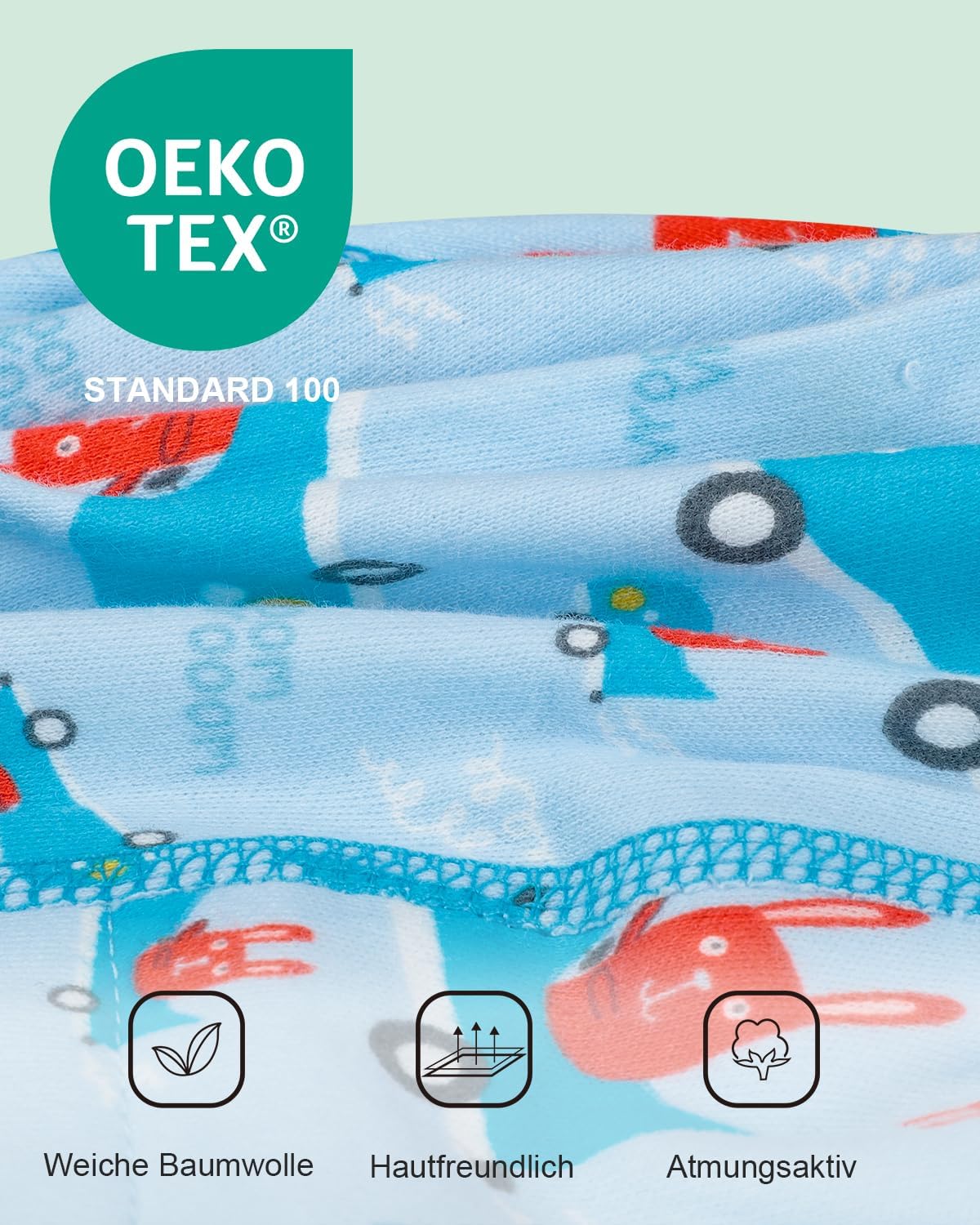 Detalle 2 de Flyish Direct Baby Trainerhosen Töpfchentraining – 8er Pack, 2T–7T, waschbar und wiederverwendbar