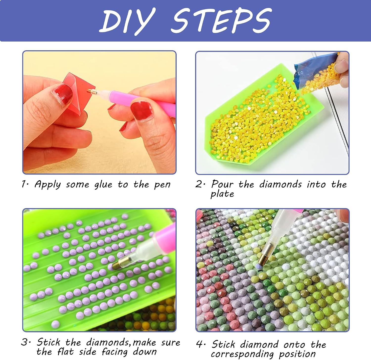 Thumbnail 6 de SKRYUIE Diamond Painting Kit, 12x16 Inch