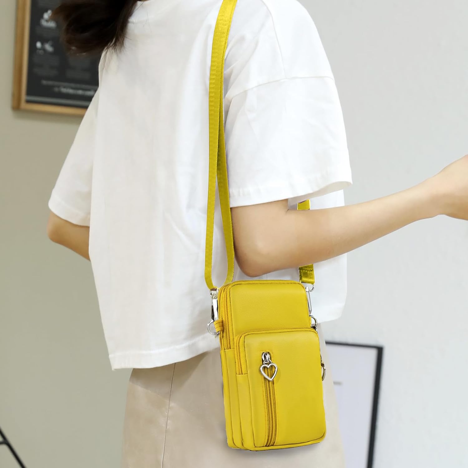 Thumbnail 2 de JANKS Small Crossbody Bags for Women – mini nylon phone wallet with adjustable crossbody strap