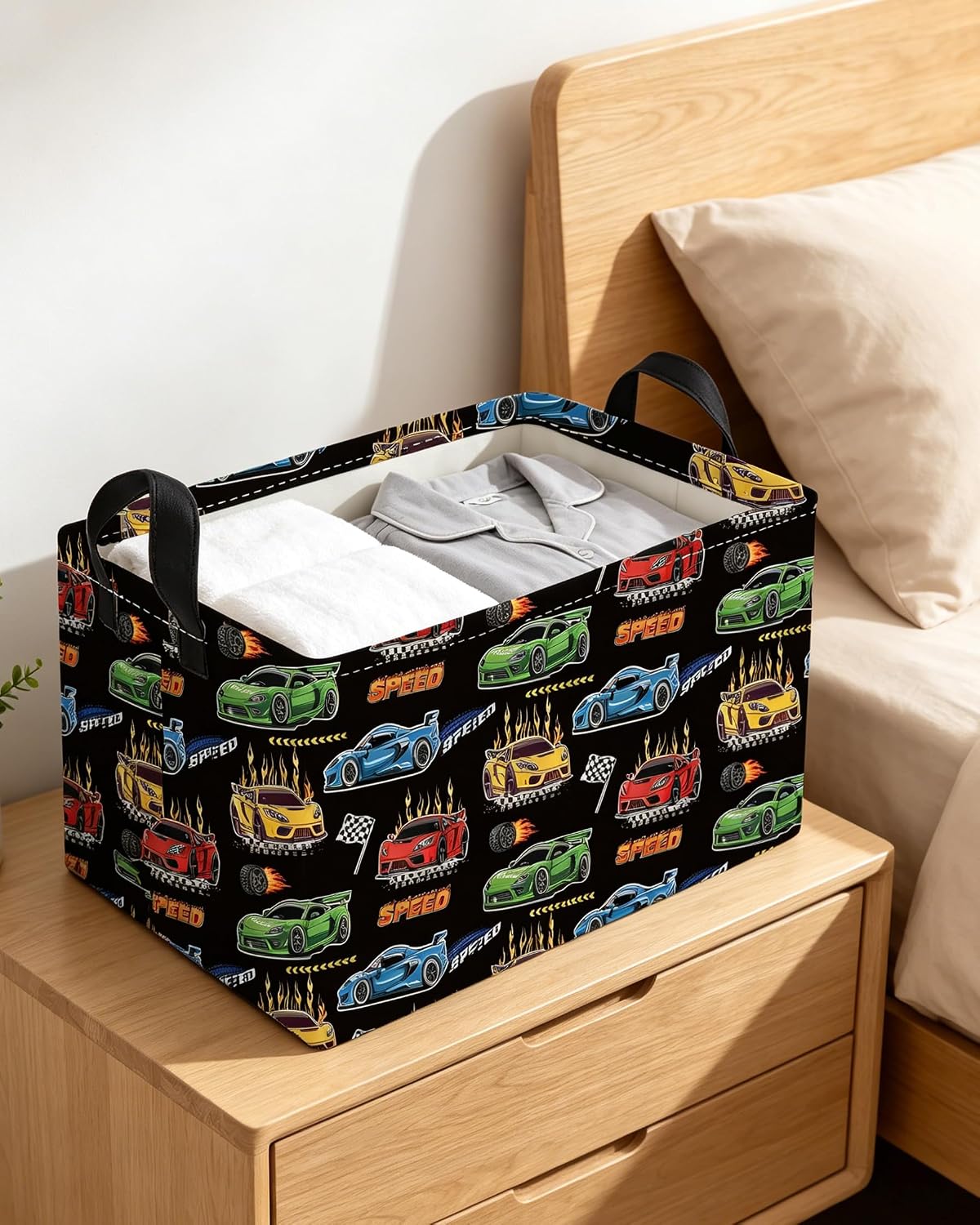 Detalle de Essme Kids Storage Basket, Linen and Cotton