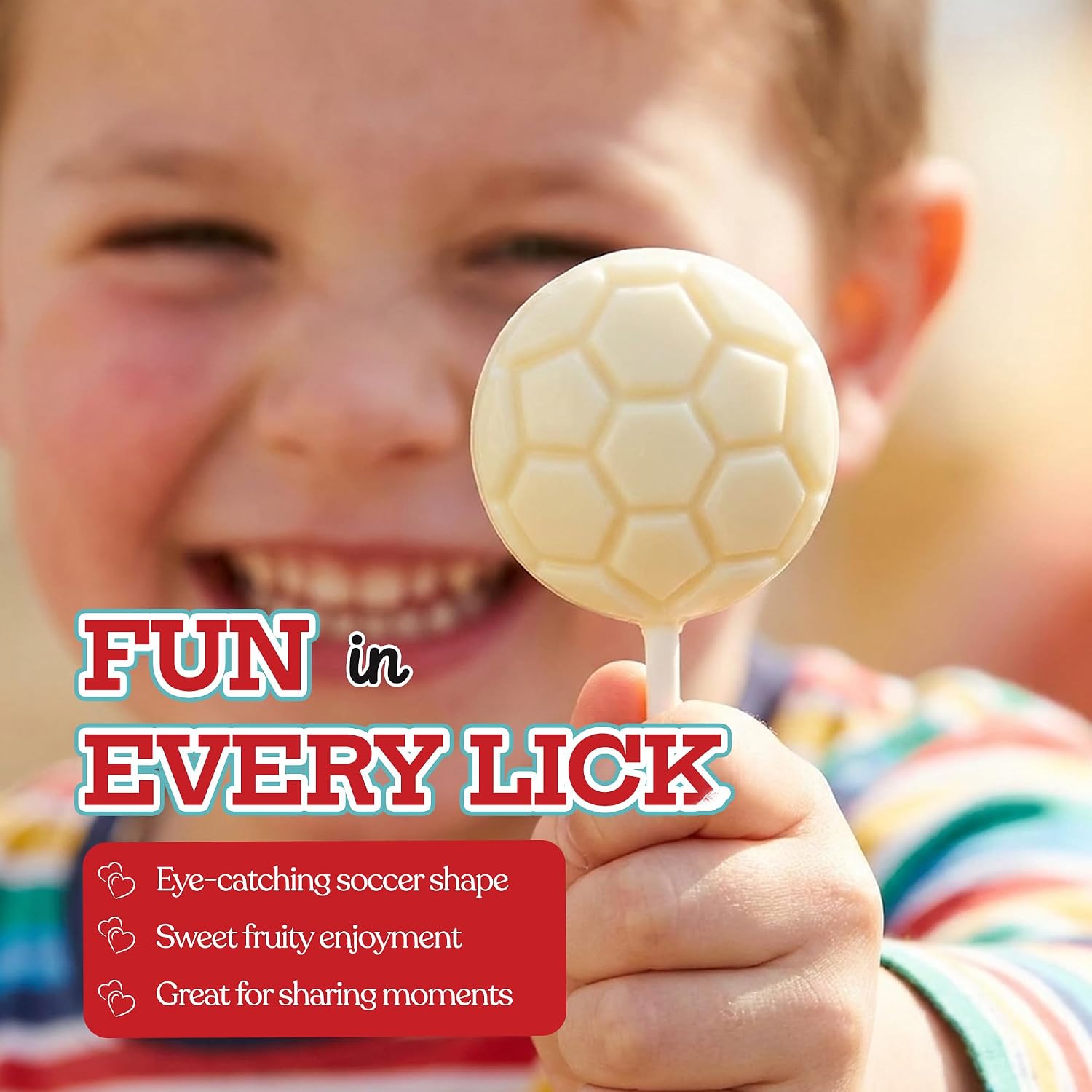 Thumbnail 3 de Twinkle Bites Soccer Lollipops, 50-Pack Individually Wrapped Strawberry and Tutti Frutti Candy