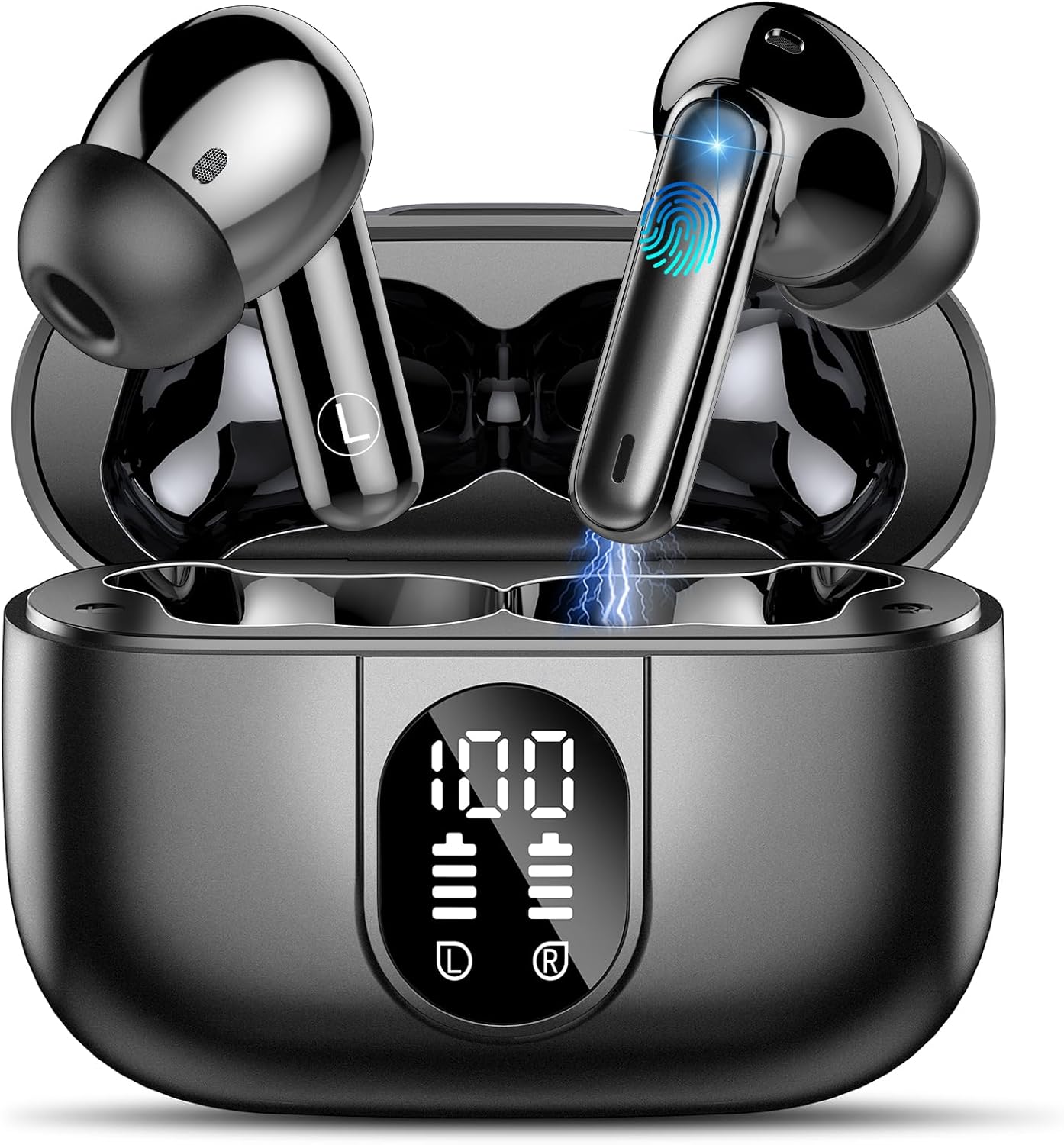 Detalle de Csasan Wireless Earbuds, 2026 Bluetooth 5.3 with 4 ENC Mics and 40H Battery