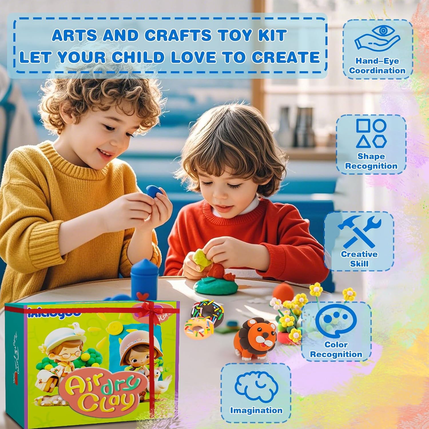 Thumbnail 4 de Magic Clay air dry kit, 60 colours