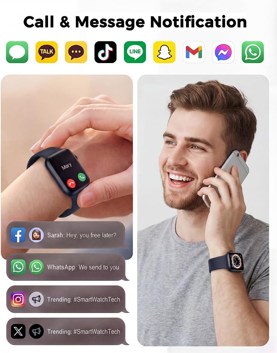 Thumbnail 3 de Smart Watches for Women & Men with Health Tracking, 120+ Sports Modes and IP68 Waterproof