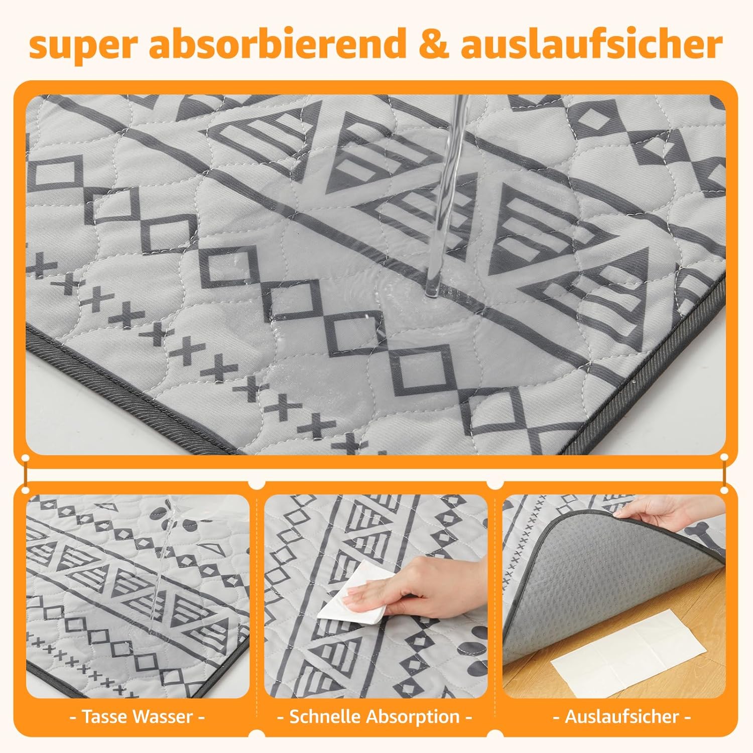 Thumbnail 1 de Waschbare Welpenunterlagen 92x79 cm 2er Set