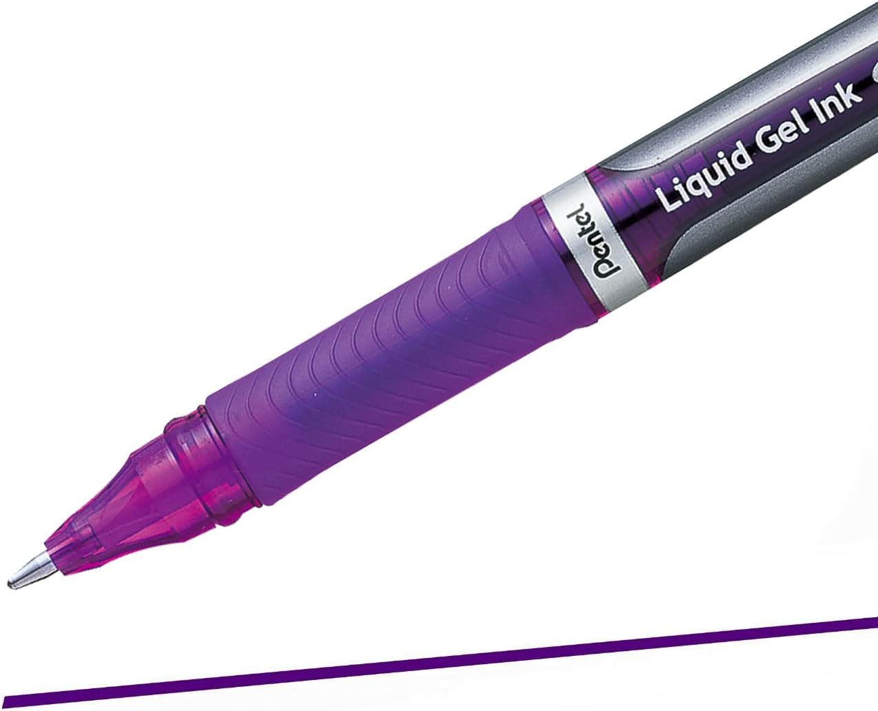 Thumbnail 2 de Pentel BL60-V EnerGel Gel-Tintenroller 1,0 mm – 12 Stück violett (Kappe, recycelte Materialien)
