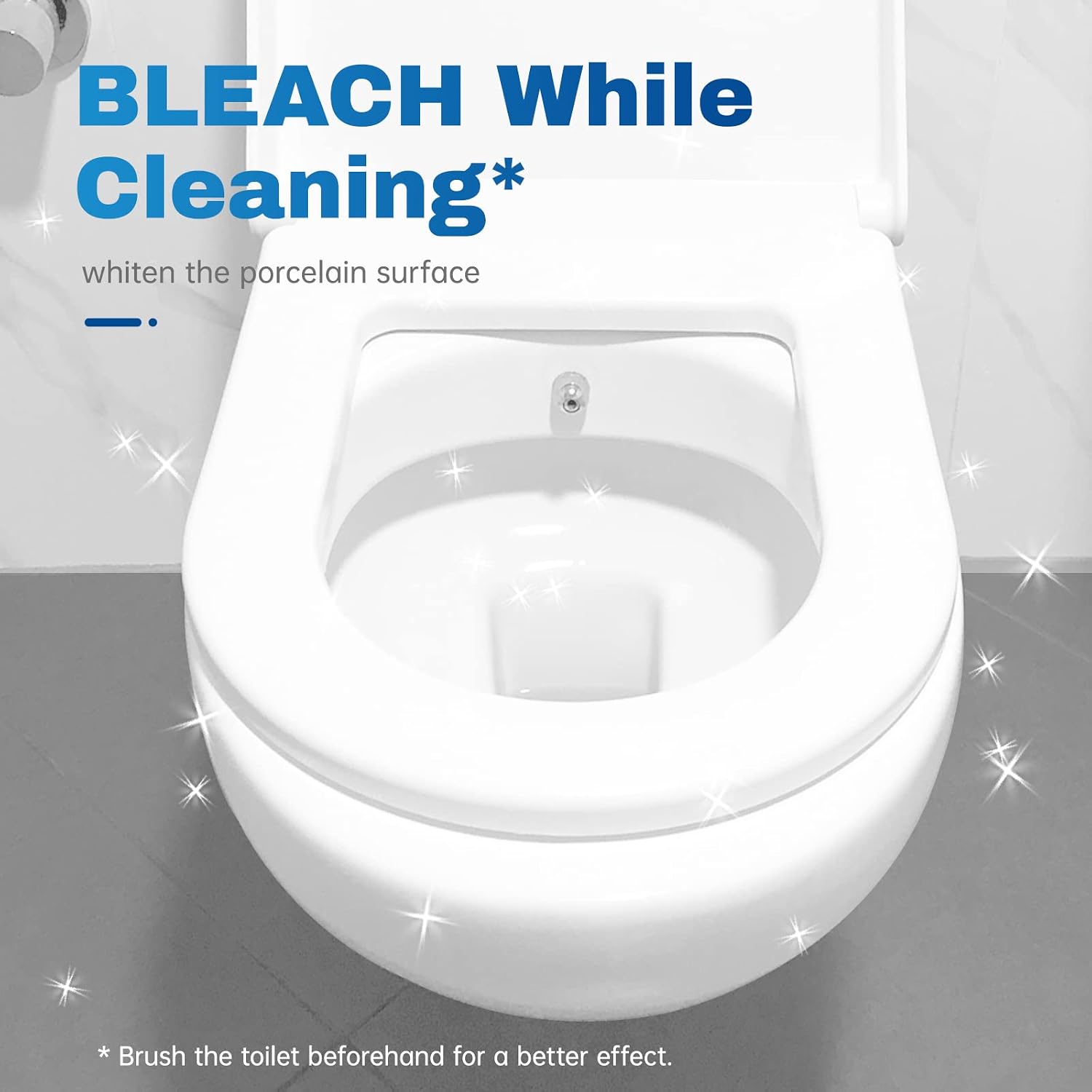 Detalle de Vacplus Toilet Bowl Cleaner Tablets, 20-Pack Slow-Release Tank Cleaner