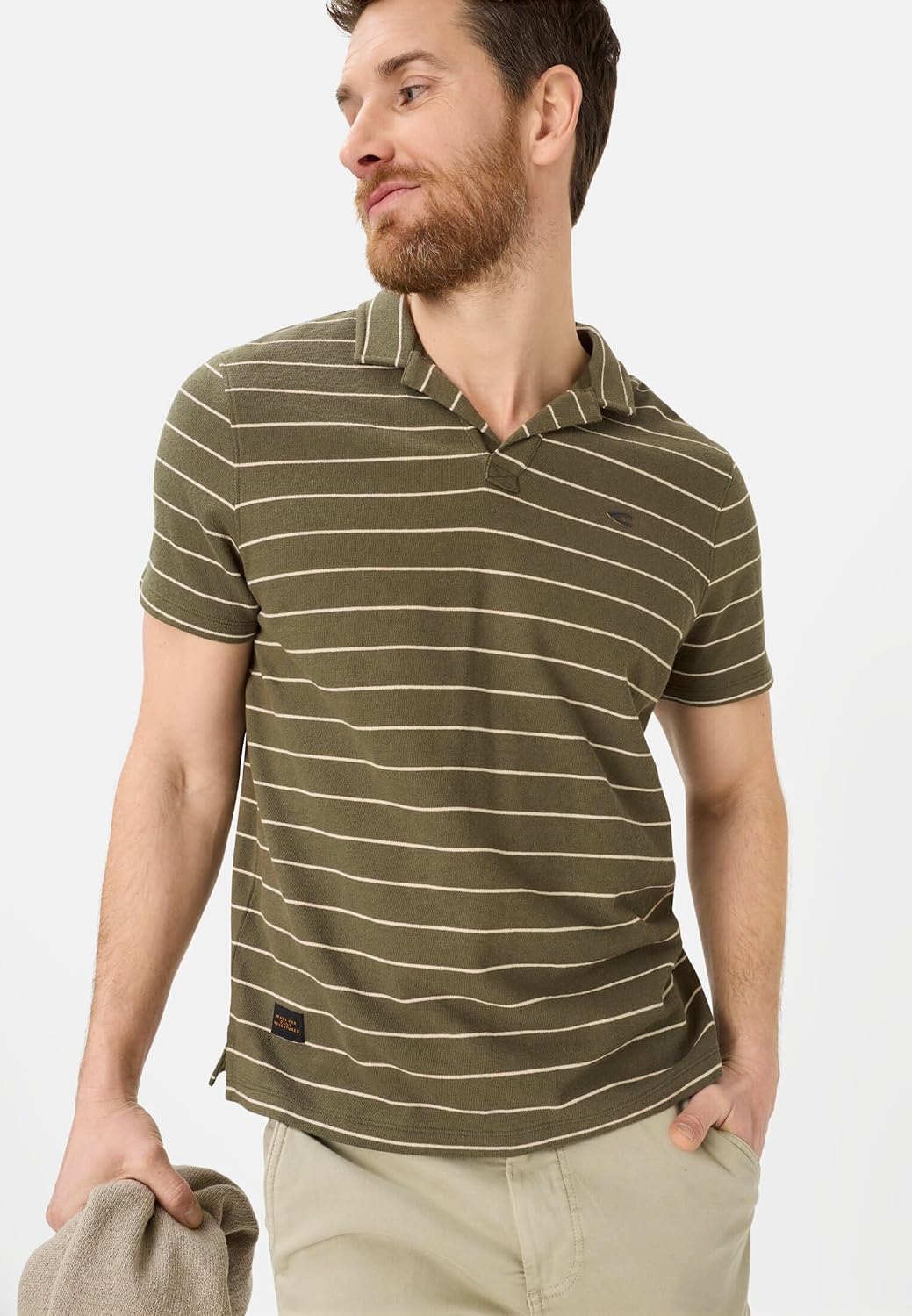 Detalle de Camel Active Polo Homme 409920-7P61 : polo homme sobre et polyvalent