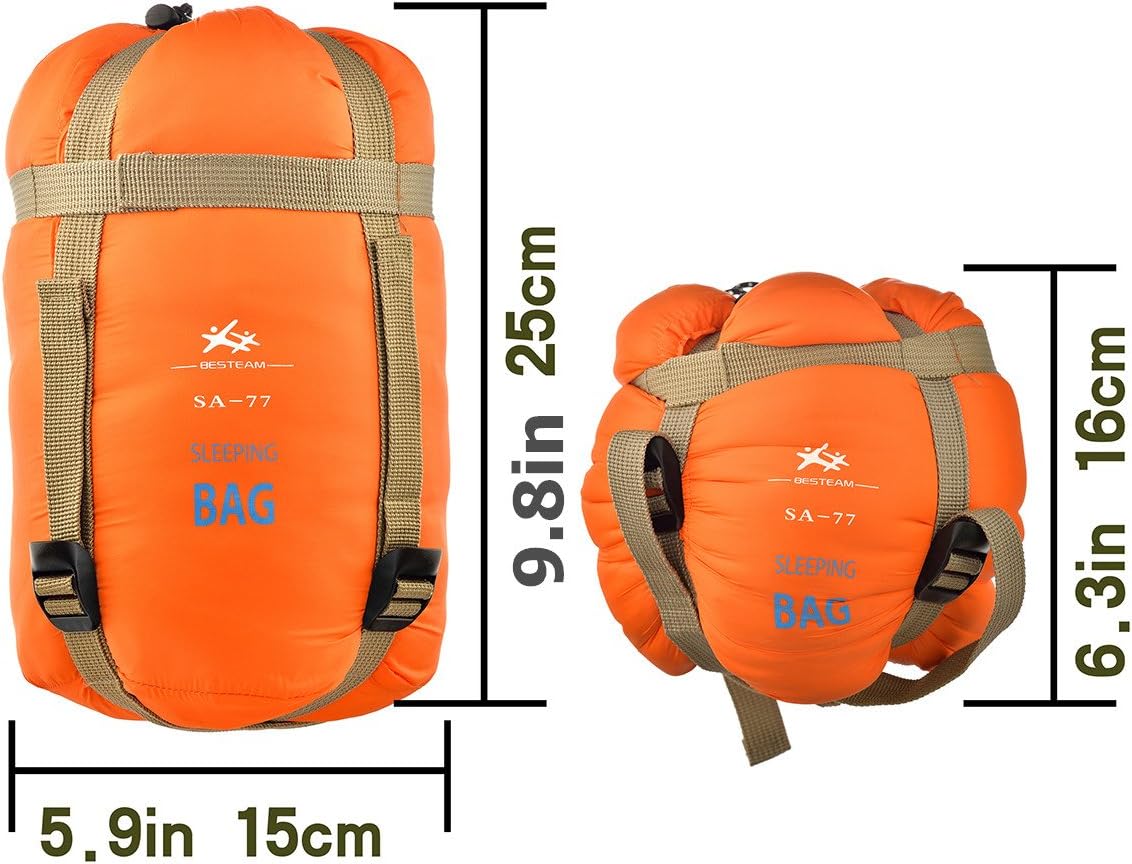 Thumbnail 1 de Agemore Ultra-light Warm Weather Rectangular Sleeping Bag – 75" L x 30" W for All Ages