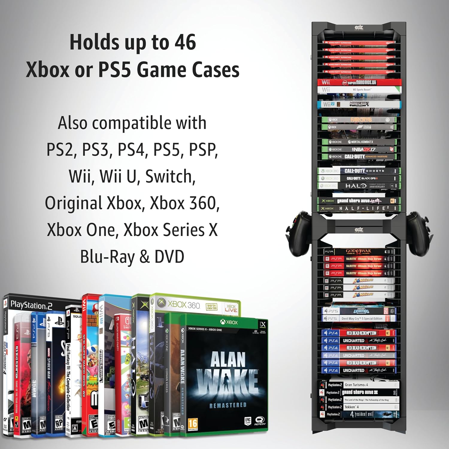 Detalle 2 de ADZ Universal Game Holder 46-disc tower
