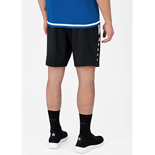Detalle de JAKO Kinder Shorts Competition 2.0 – Schwarz, 152: Vielseitige Sportshorts für Jungen und Mädchen
