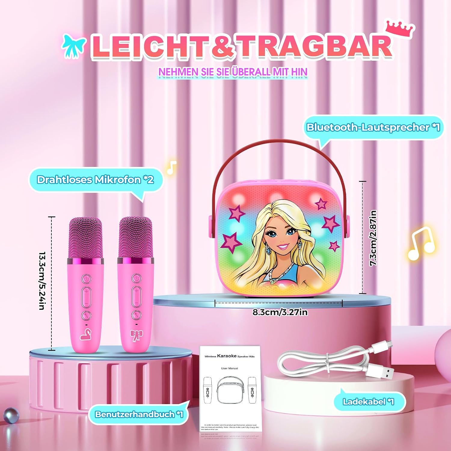 Thumbnail 4 de Dislocati Karaoke Maschine Mädchen 3–12 Jahre