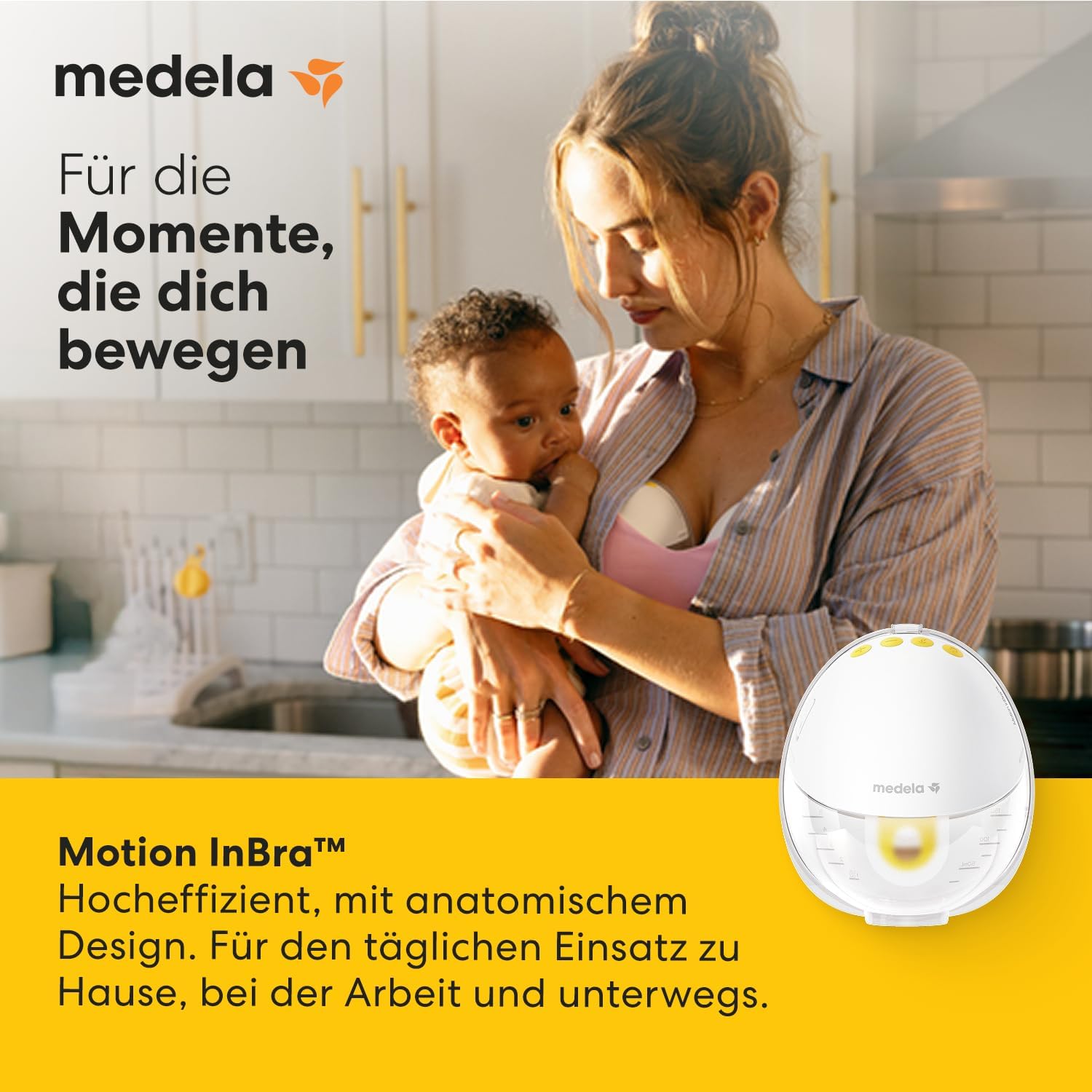 Detalle 2 de Medela Motion InBra Milchpumpe 250 g
