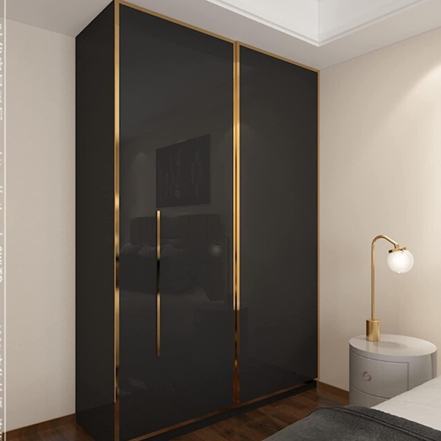 Thumbnail 6 de Decoro(Deсoro)om Carta Adesiva per Mobili Nero 30 × 300 cm in PVC autoadesiva impermeabile