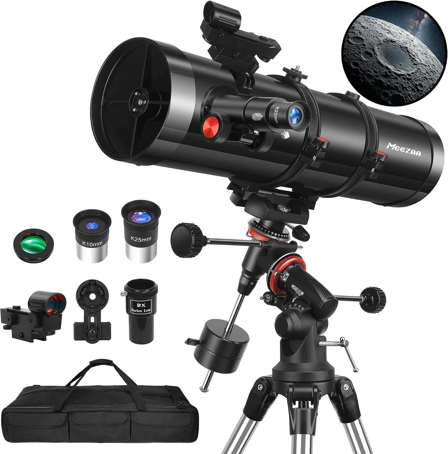 MEEZAA 150EQ Newtonian Reflector Telescope