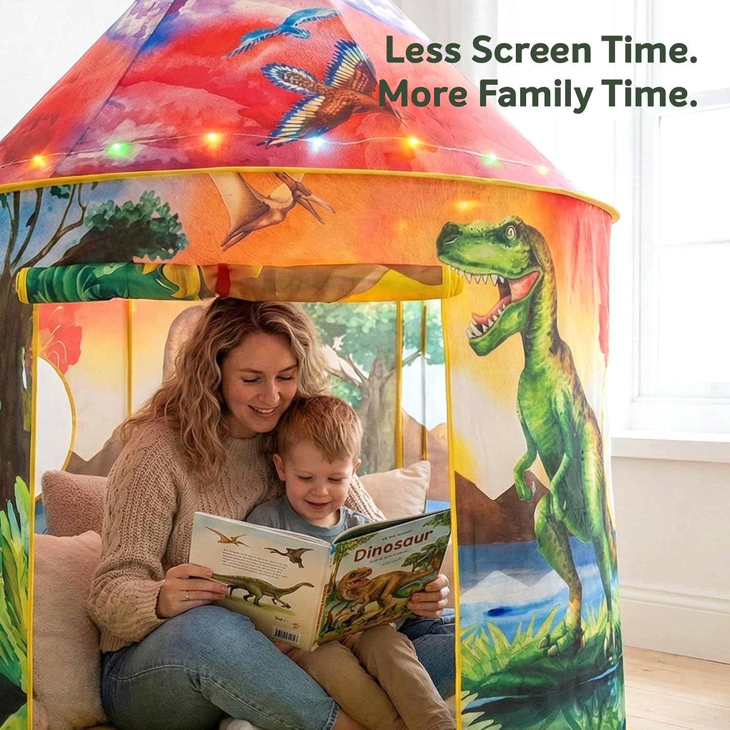 Thumbnail 6 de Kids dinosaur tent with 6 roar sounds