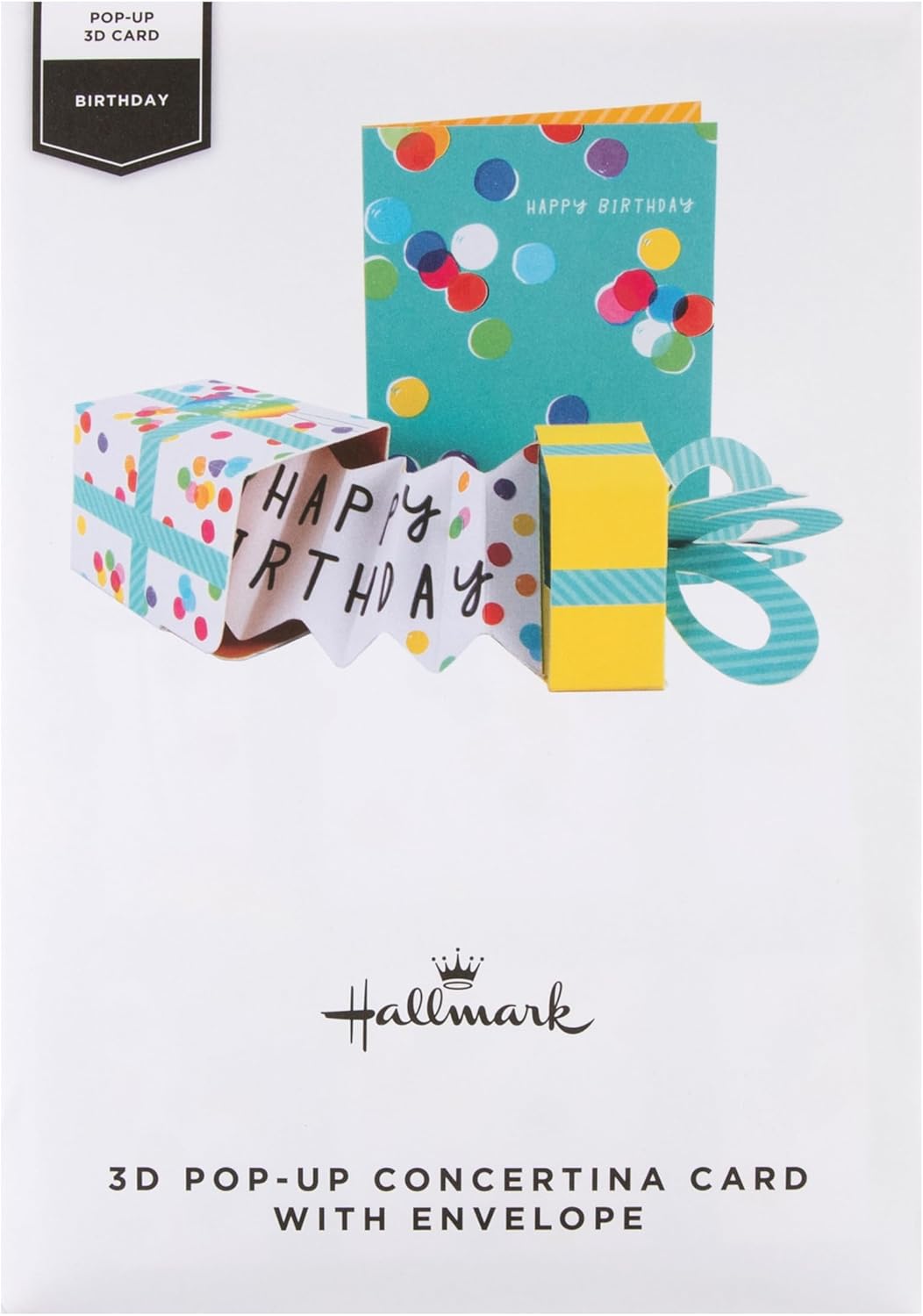 Thumbnail 6 de Hallmark Biglietto di compleanno 3D Pop-Up in scatola regalo (design a pois) – con busta