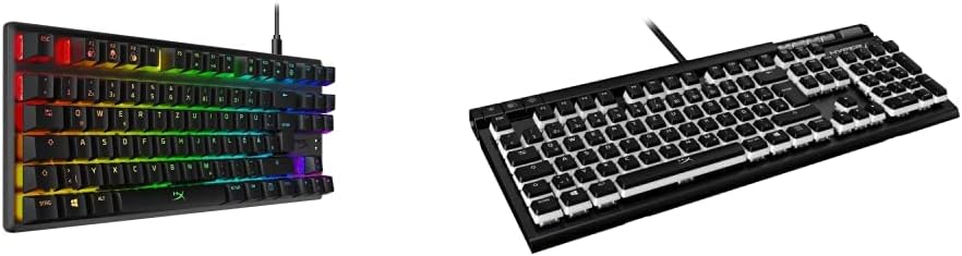 Thumbnail 5 de HyperX Alloy Origins Core (TKL) Gaming-Tastatur mit HyperX Red Switch, RGB & abnehmbarem USB‑C – deutsches QWERTZ Layout, schwarz