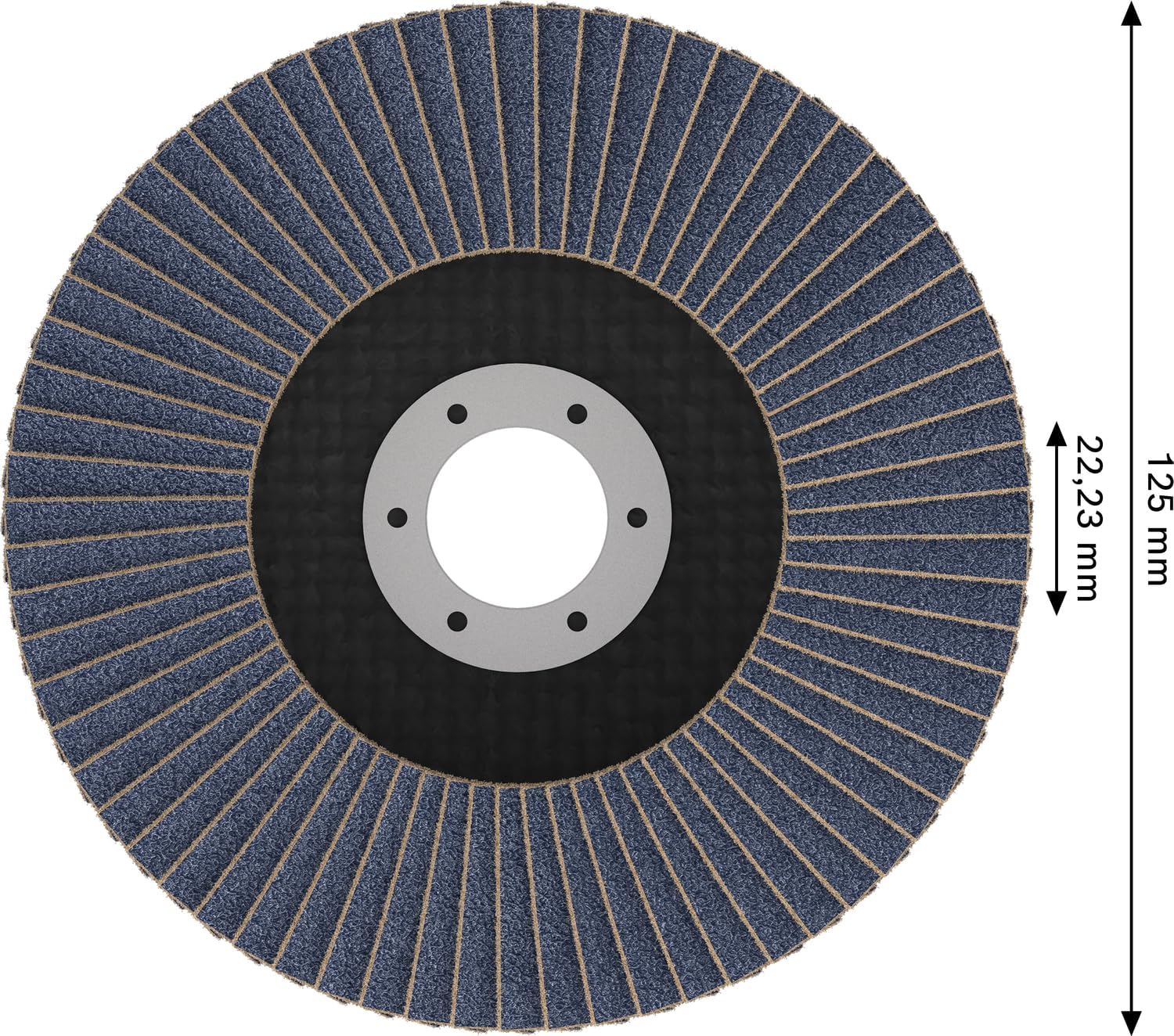 Thumbnail 2 de Bosch 15x Disco lamellare X451 G40/G60, Ø125 mm – per acciaio e alluminio