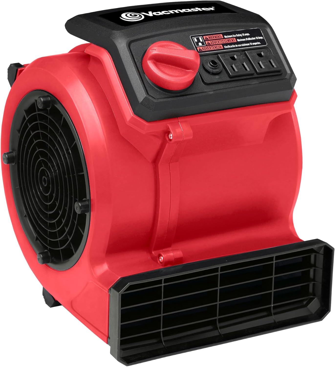 Detalle de Vacmaster AM201 1101 Air Mover and Fan, 550 CFM, 3-Speed Red