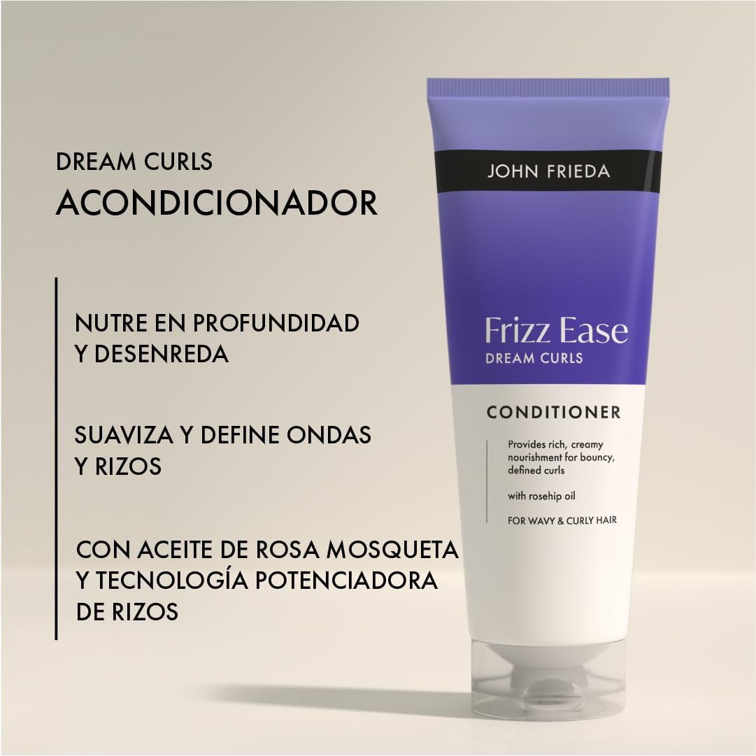 Detalle de John Frieda Frizz Ease Dream Curls Après-shampoing – Soin définissant pour boucles