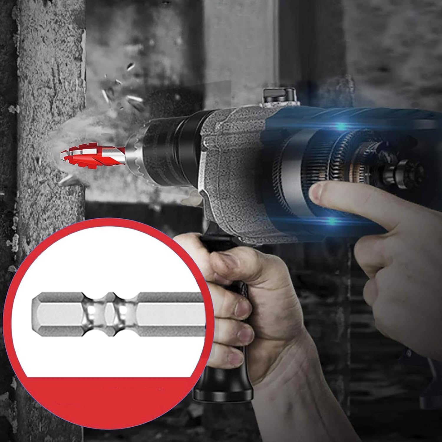 Thumbnail 6 de Set di punte da trapano eccentriche seghettate in carburo di tungsteno per gres, ceramica e altro (6–12 mm)