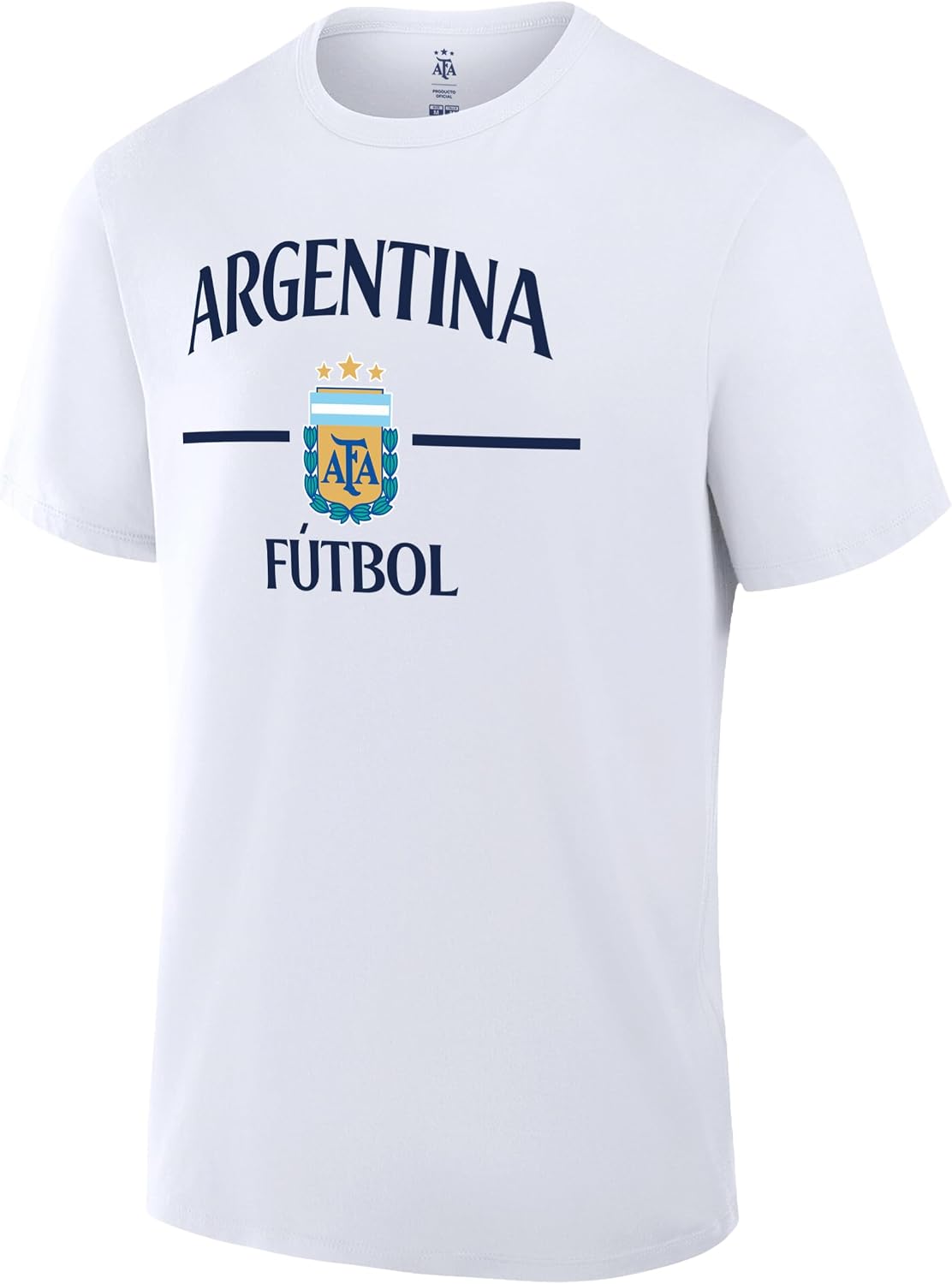 Detalle de Icon Sports Officially Licensed Argentine Football Association Soccer Cotton T-Shirt (Unisex Adult)