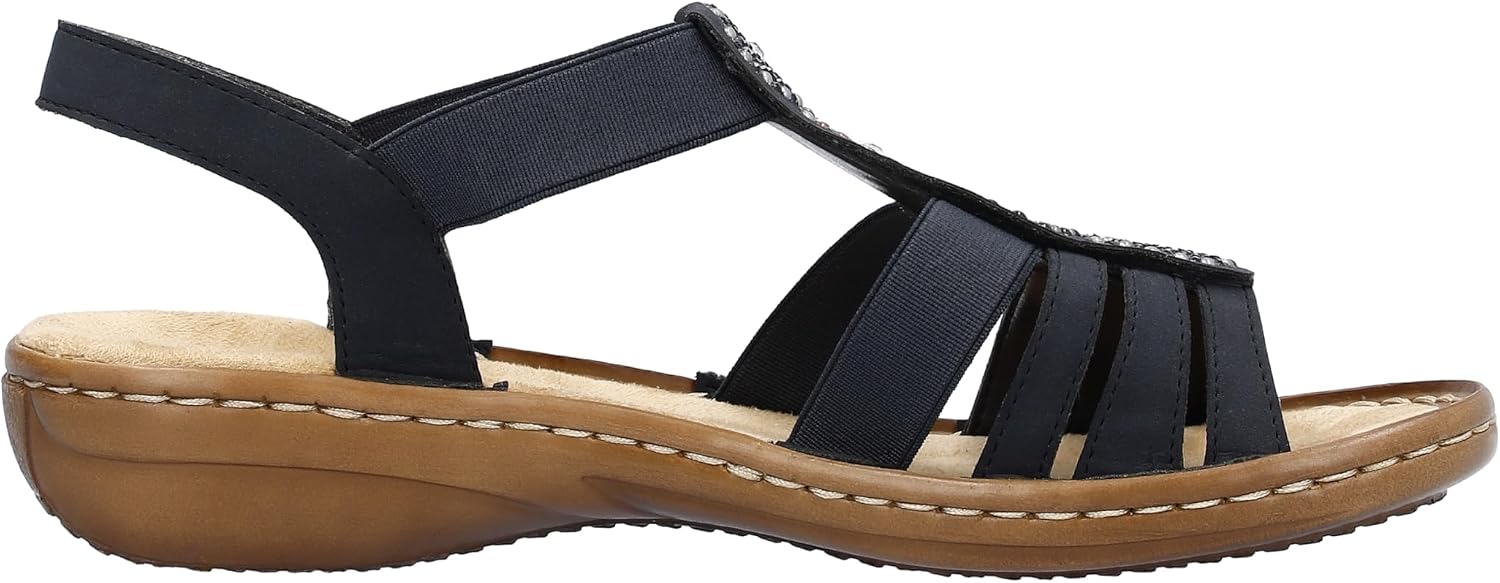 Detalle 2 de Rieker 608g9-45 Sandales Bout fermé Femme