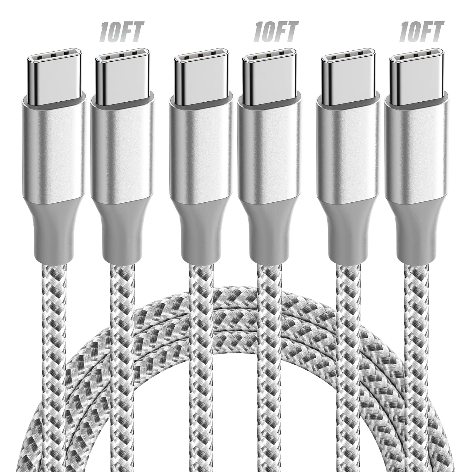 Detalle de KYEHD USB C Cable 10FT 60W fast charging cable