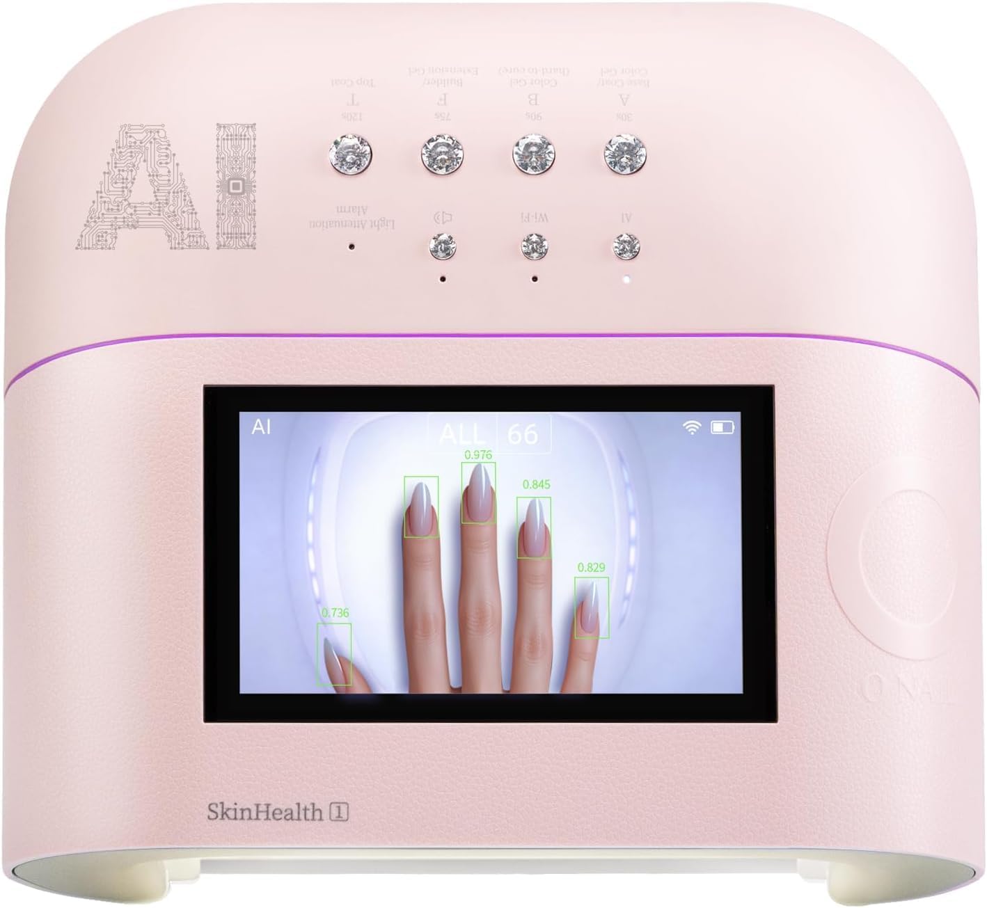 Detalle de O NAIL AI Precision Scan UV LED Nail Lamp for Gel Nails
