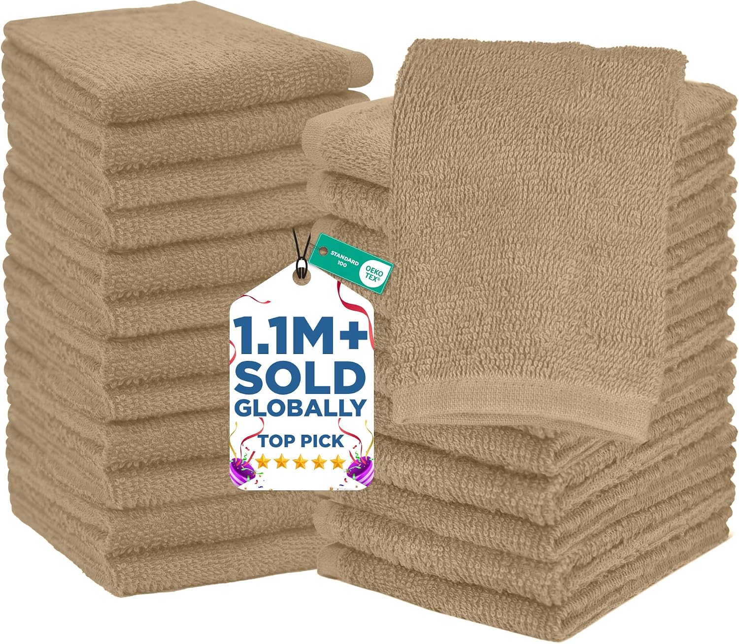 Detalle de DAN RIVER 24 Pack Wash Cloths