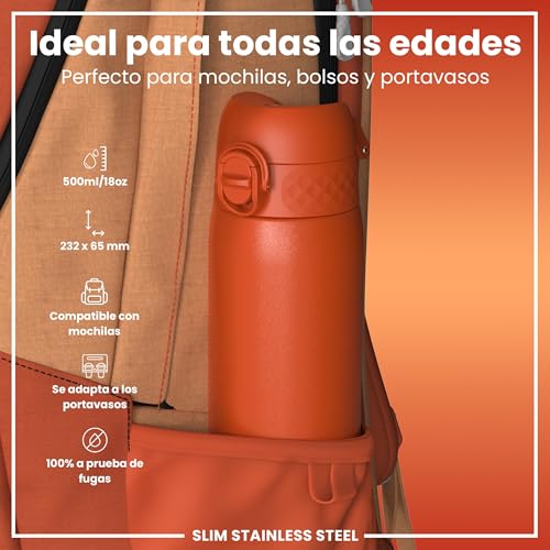 Detalle 2 de ION8 Botella Agua Inox Ligero 600 ml 🚰