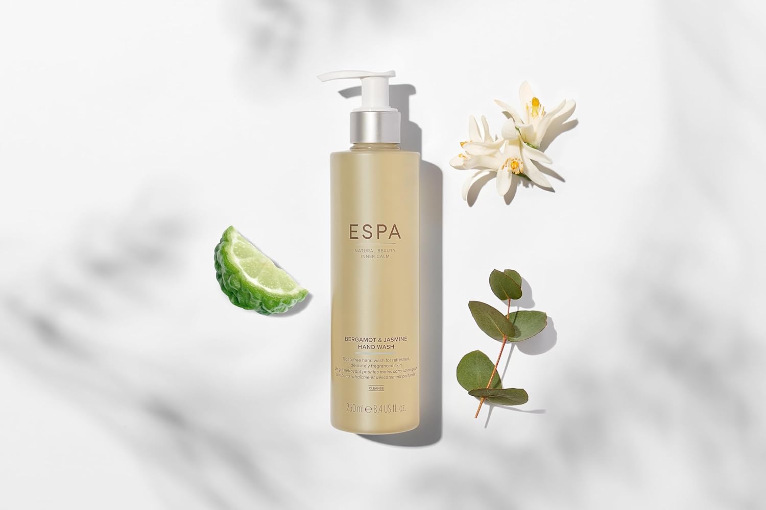 Detalle de ESPA Bergamot and Jasmine Hand Wash 250ml – detergente delicato con oli essenziali per mani sensibili