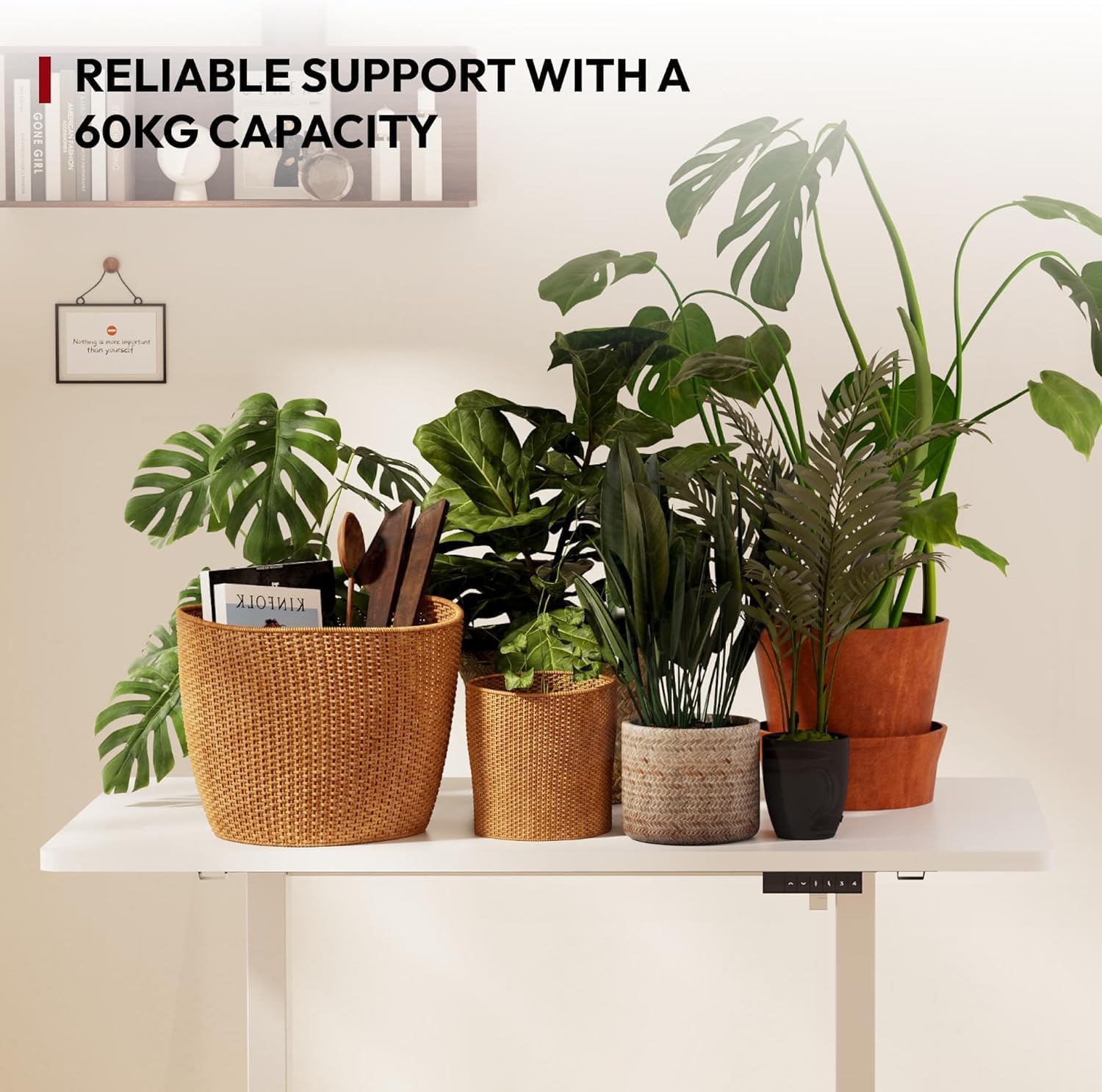Thumbnail 6 de SANODESK Q1 Bureau Assis Debout 180 x 80 cm – Plateau FSC, Réglable Électrique, 4 Mémoire, Monobloc