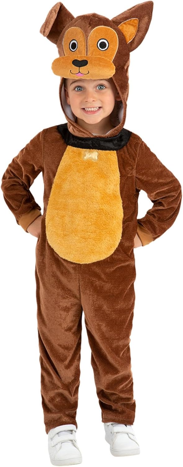 Thumbnail 4 de Smiffys Hundekostüm für Kleinkind, Braun – Kapuzen-Jumpsuit für Halloween