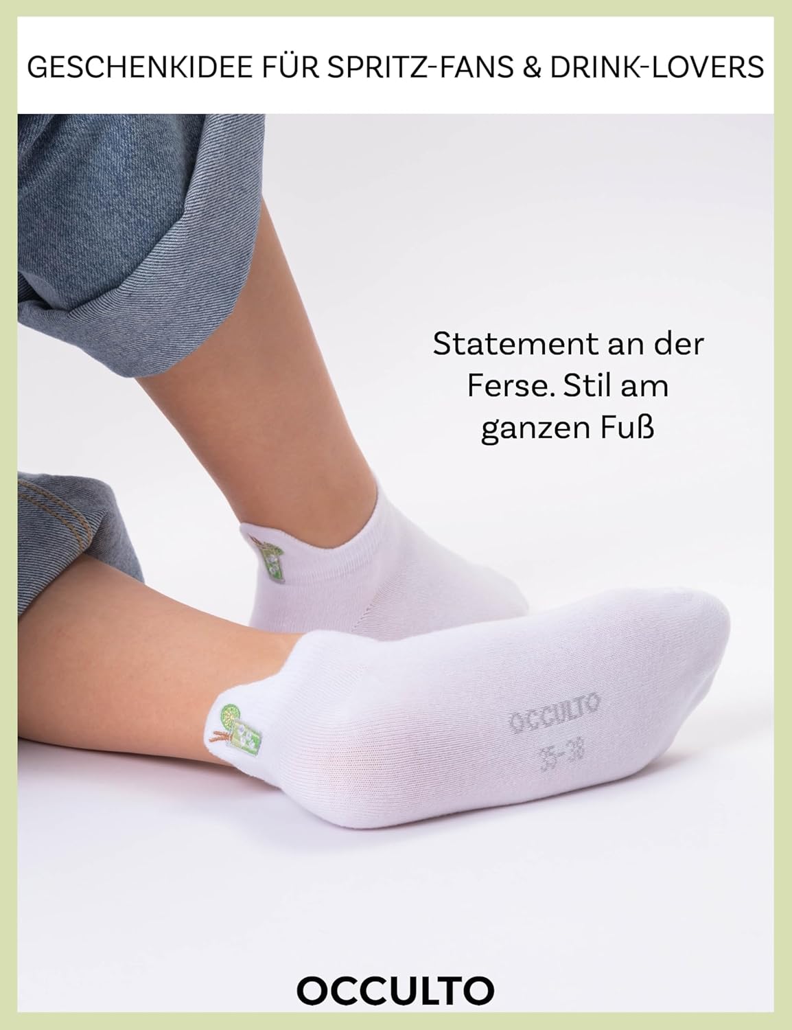 Detalle de Occulto Sneaker Socken Luca – 3er/6er Pack für Damen & Herren