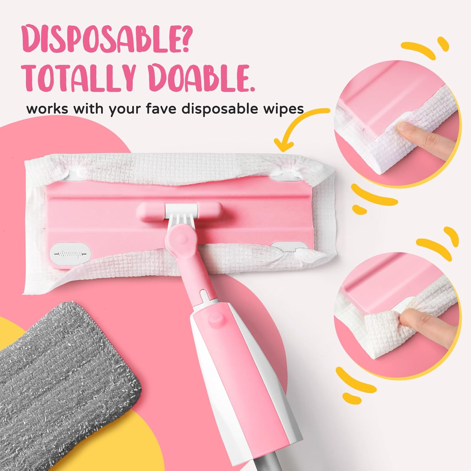 Thumbnail 6 de Yeeammk Kids Spray Mop Toy for Toddlers (Age 3+) – Montessori Pretend Play Cleaning Toy with Detachable Cloth