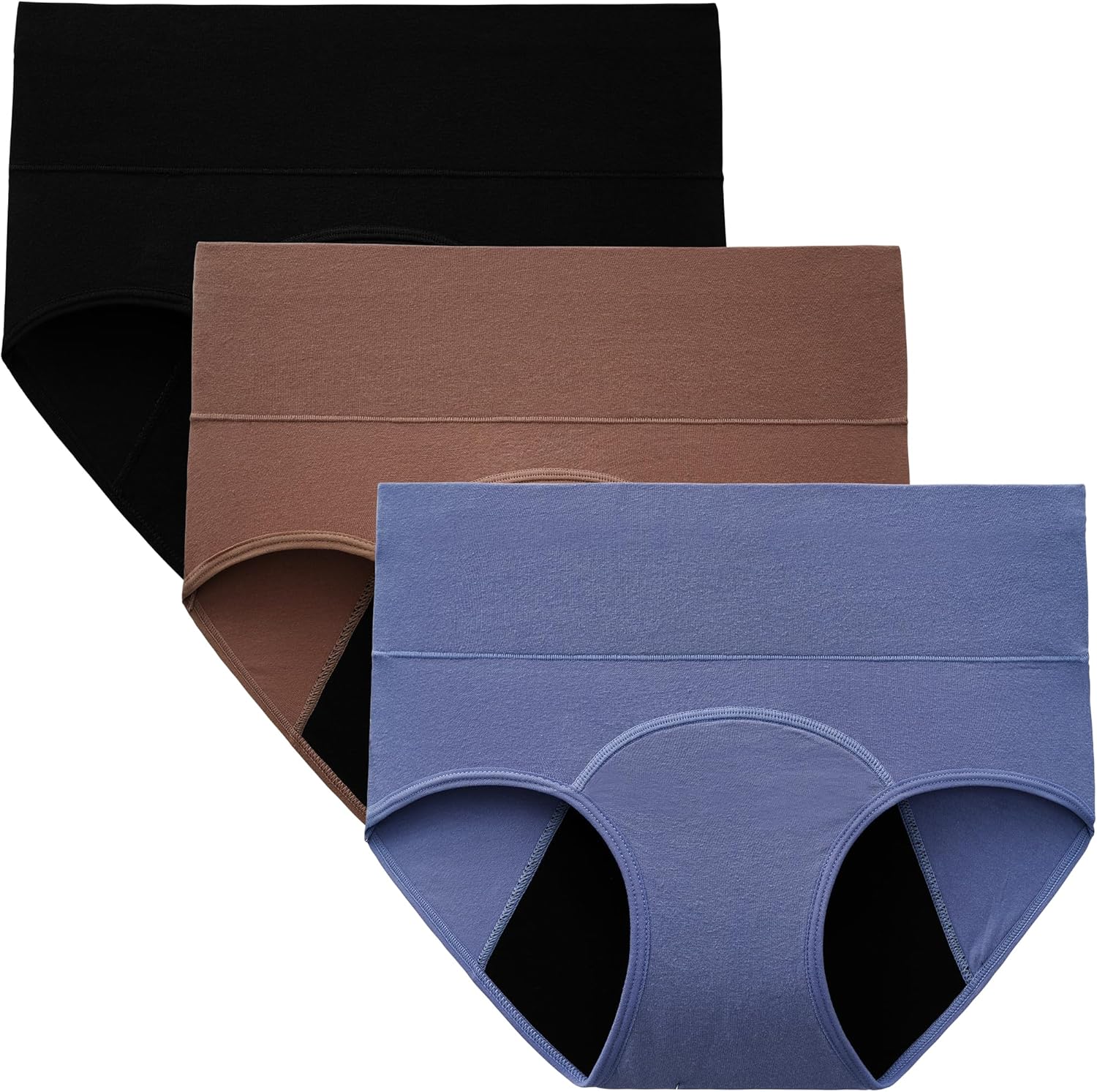 Thumbnail 6 de INNERSY Period Underwear for Women: High-Waisted, Leak-Proof Postpartum Panties (3-Pack)