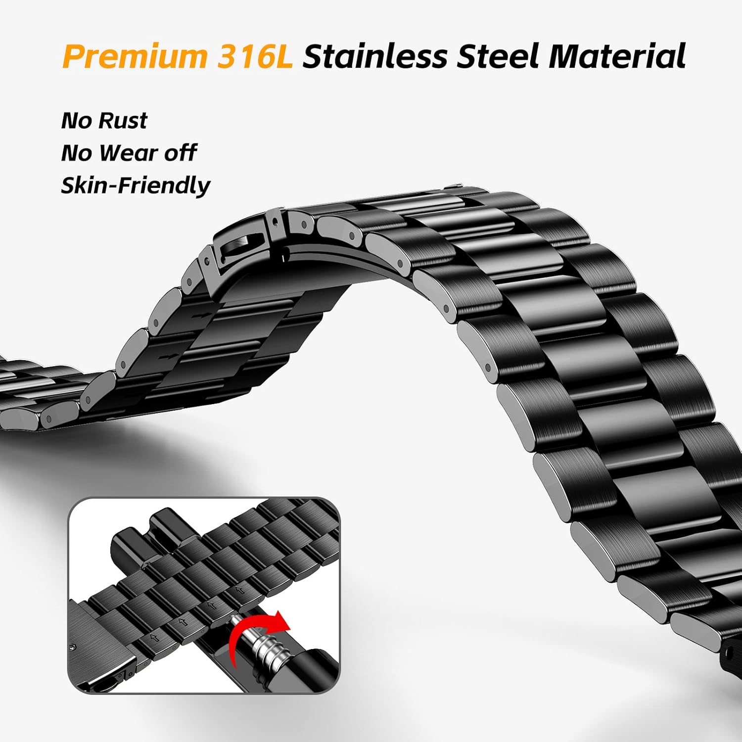 Thumbnail 5 de SUPLINK Metal Case with Band for Samsung Galaxy Watch (Ultra 47mm / 5 Pro 45mm / 6 / 5 / 4 44mm)
