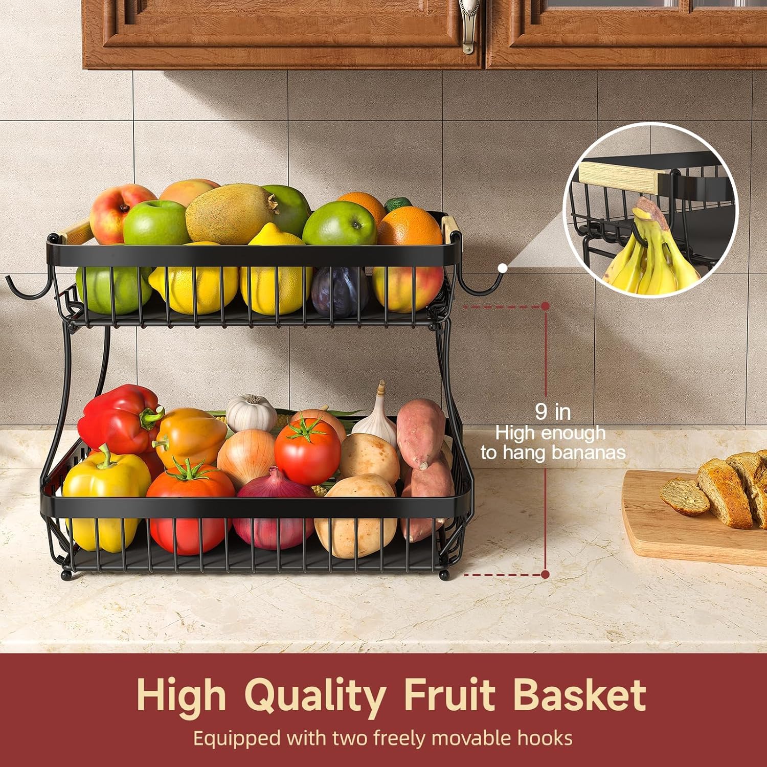 Thumbnail 1 de Sevenblue 2 Tier Fruit Basket 2026