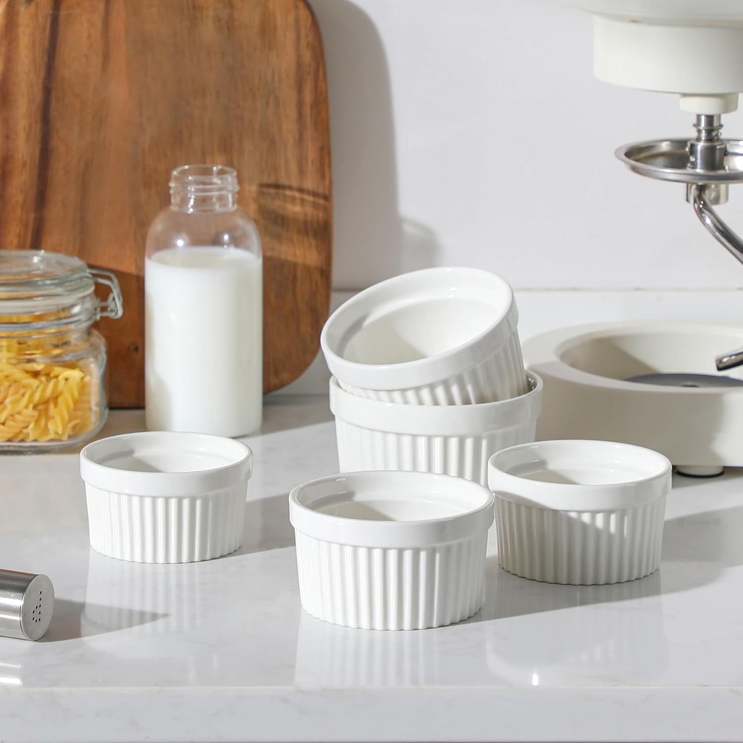 Thumbnail 6 de MALACASA 8 oz Oven Safe Porcelain Ramekins – Set of 6 (RAMEKIN-DISH)