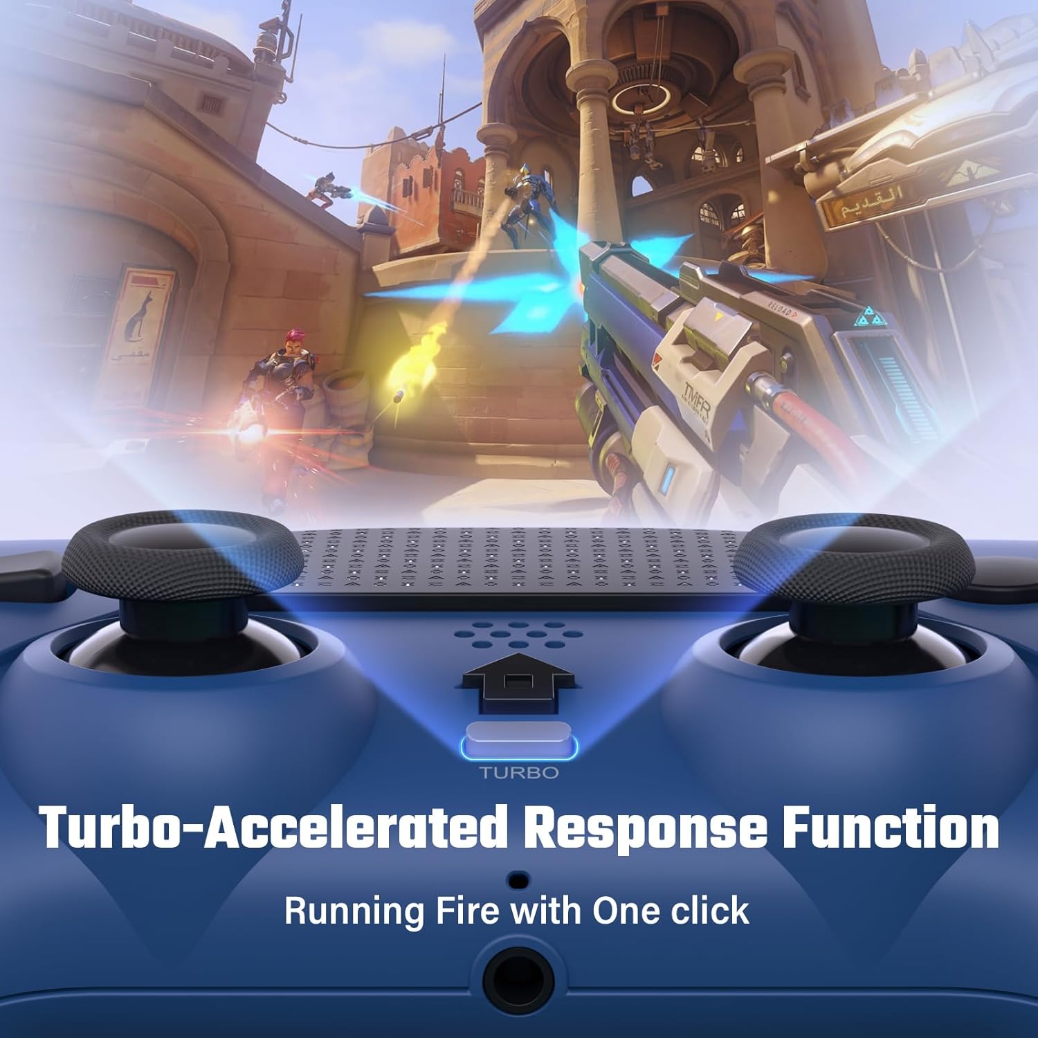 Detalle 2 de LATEC PS4 Wireless Controller mit Turbo, 6-Achsen