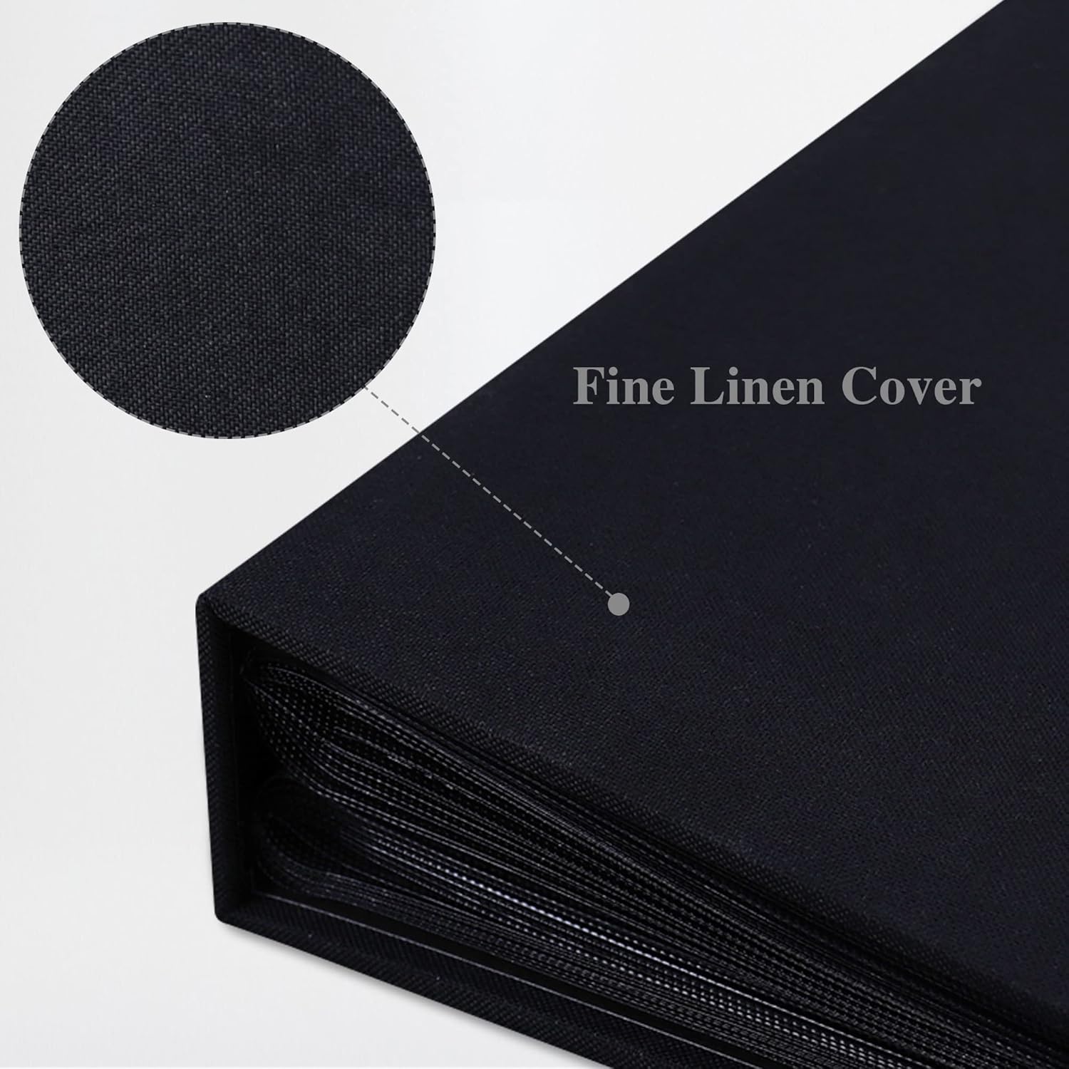 Detalle de Vienrose Linen Photo Album 300 pockets