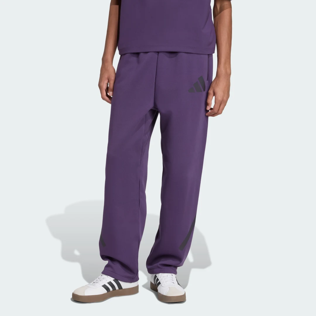 Detalle de Adidas Z.N.E. Open-Hem pantalón violeta