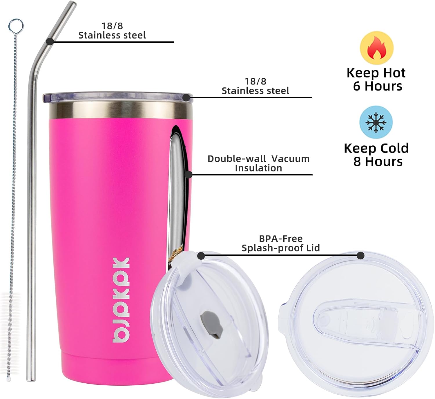 Detalle 2 de BJPKPK Insulated Tumbler 20 oz