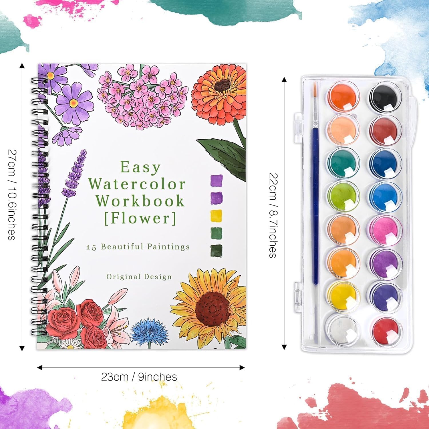 Detalle de pobuu Watercolour Workbook 9 x 10 inch